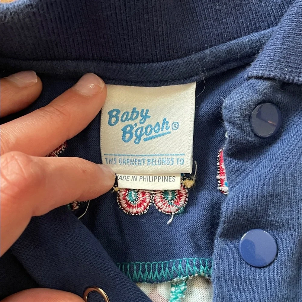 Vintage Baby OshKosh B'gosh Boys Retro One-Piece Train Romper Onsie 24M 80s 90s